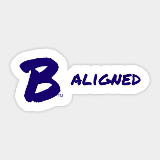 B Aligned Sticker